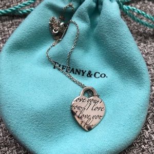 Tiffany and CO- “I love you” necklace